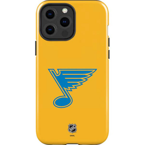 NHL St. Louis Blues Solid Background iPhone 15 Pro Max Impact Case